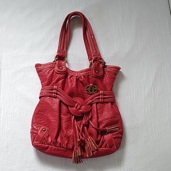 Pu leather red handbag red by Mark ekco - Picture 1 of 8